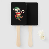 Christmas Sloth Elf Peppermint Candy Cane Shirt Gi Fächer (Vorne und Hinten)