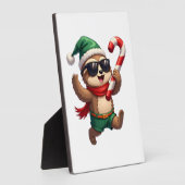 Christmas Sloth Elf Peppermint Candy Cane Shirt Gi Fotoplatte (Seite)