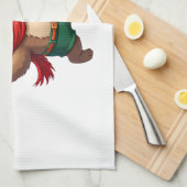 Christmas Sloth Elf Peppermint Candy Cane Shirt Gi Geschirrtuch (Viertel Falte)