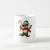 Christmas Sloth Elf Peppermint Candy Cane Shirt Gi Kaffeetasse (Mittel)