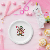 Christmas Sloth Elf Peppermint Candy Cane Shirt Gi Pappteller (Party)