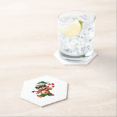 Christmas Sloth Elf Peppermint Candy Cane Shirt Gi Untersetzer (Vor Ort)