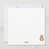 Christmas Sloth Feiertagskarte (Rückseite)