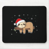 Christmas Sloth For Christmas Sweet Sloths Mousepad (Vorne)