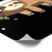 Christmas Sloth For Christmas Sweet Sloths  Poster (Ecke)