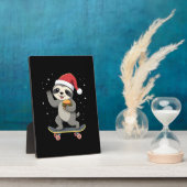 CHRISTMAS SLOTH Funny Christmas Skateboard Sloth ( Fotoplatte (Seite)