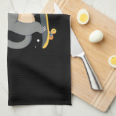 CHRISTMAS SLOTH Funny Christmas Skateboard Sloth ( Geschirrtuch (Viertel Falte)