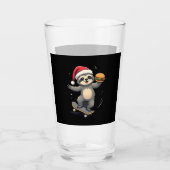 CHRISTMAS SLOTH Funny Christmas Skateboard Sloth ( Glas (Vorderseite)
