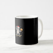 CHRISTMAS SLOTH Funny Christmas Skateboard Sloth ( Kaffeetasse (VorderseiteRechts)