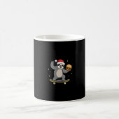 CHRISTMAS SLOTH Funny Christmas Skateboard Sloth ( Kaffeetasse (Mittel)