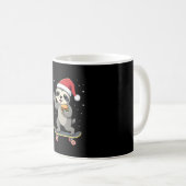 CHRISTMAS SLOTH Funny Christmas Skateboard Sloth ( Kaffeetasse (VorderseiteRechts)