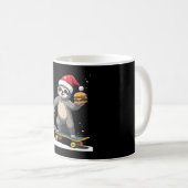 CHRISTMAS SLOTH Funny Christmas Skateboard Sloth ( Kaffeetasse (VorderseiteRechts)