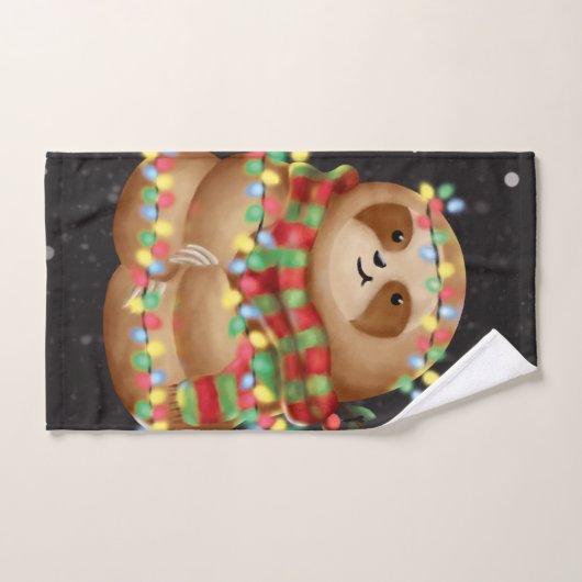 Christmas sloth handtuch (Handtuch)