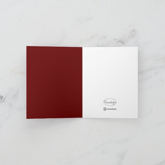 Christmas Sloth Karte (Innenseite)