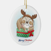 Christmas Sloth Keramik Ornament (Rechts)