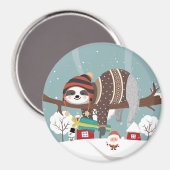 Christmas Sloth Magnet (Vorderseite/Rückseite)