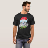 Christmas Sloth Merry Christmas Happy Holidays T-Shirt (Vorne ganz)