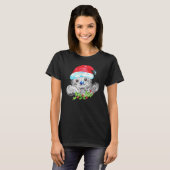 Christmas Sloth Merry Christmas Happy Holidays T-Shirt (Vorne ganz)