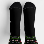 Christmas Sloth Merry Slothmas Funny Festivals Soc Socken (Oben)