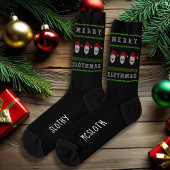 Christmas Sloth Merry Slothmas Funny Festivals Soc Socken