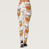 Christmas Sloth Pattern Leggings (Rückseite)