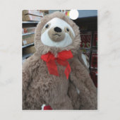 Christmas Sloth Postkarte (Vorderseite)