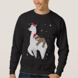 Christmas Sloth Riding Llama Santa Funny Pajamas F Sweatshirt<br><div class="desc">Weihnachts-Sloth-Riding Llama Santa Funny Pajamas Familie Xmas</div>