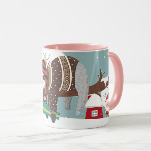Christmas Sloth Tasse (VorderseiteRechts)