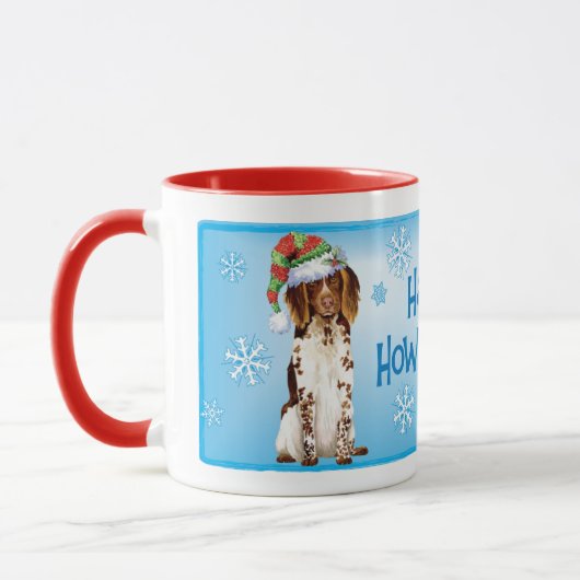 Christmas Small Munsterlander Tasse (Links)