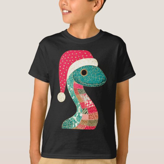 Christmas Snake Santa Hat Holiday Fun Premium Tri- T-Shirt (Vorderseite)