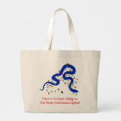 Christmas Snake Tote Bag Jumbo Stoffbeutel (Rückseite)