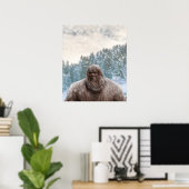 CHRISTMAS SNOW BIGFOOT SASQUATCH III POSTER (Heimbüro)