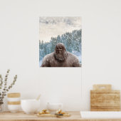 CHRISTMAS SNOW BIGFOOT SASQUATCH III POSTER (Küche)