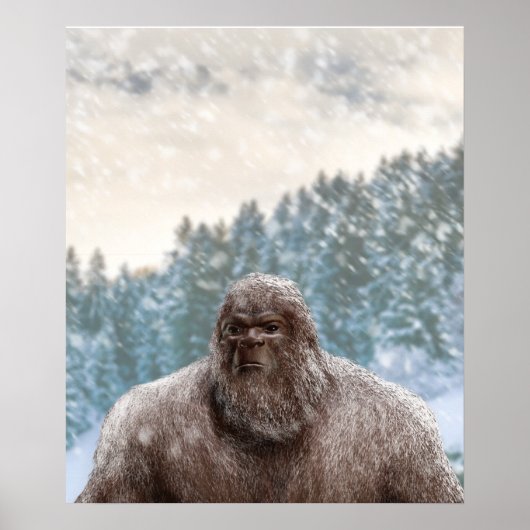 CHRISTMAS SNOW BIGFOOT SASQUATCH III POSTER (Vorne)