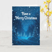 Christmas Snow Christmas Karte (Gelbe Blume)