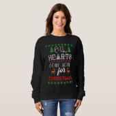 Christmas Snow Cookies Present  Mistletoe Snowman Sweatshirt (Vorne ganz)