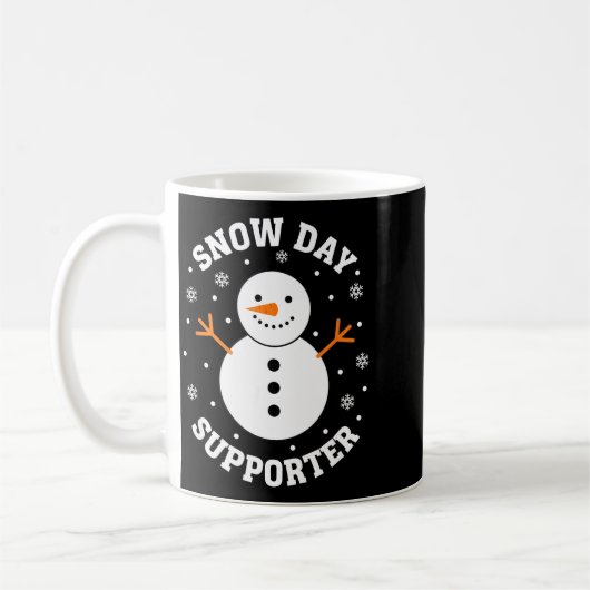 Christmas Snow Day Suprter Snowflake Snowman Funny Kaffeetasse (Links)