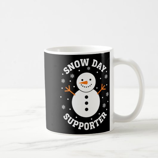 Christmas Snow Day Suprter Snowflake Snowman Funny Kaffeetasse (Rechts)