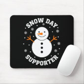 Christmas Snow Day Suprter Snowflake Snowman Funny Mousepad (Mit Mouse)