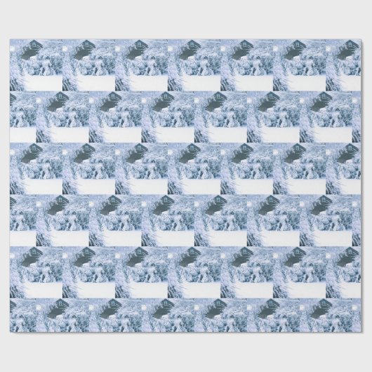 CHRISTMAS SNOW GESCHENKPAPIER (Flach)