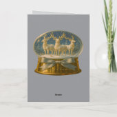 Christmas Snow Globe Card Feiertagskarte (Rückseite)