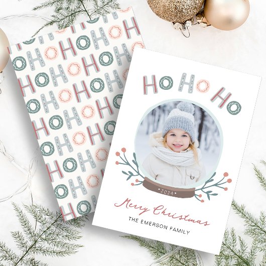 Christmas Snow Globe Card Feiertagskarte