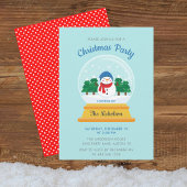 CHRISTMAS SNOW GLOBE EINLADUNG