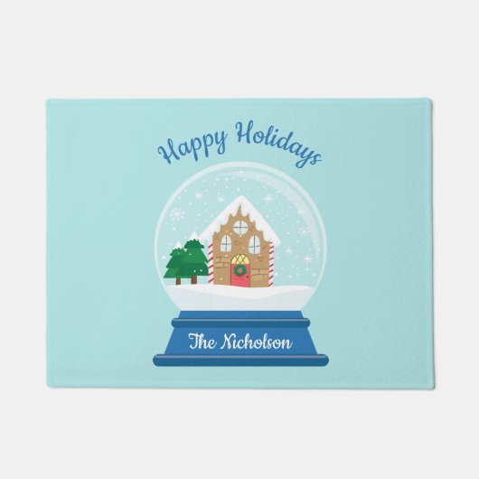 CHRISTMAS SNOW GLOBE FUßMATTE (Vorderseite)