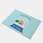 CHRISTMAS SNOW GLOBE FUßMATTE (Schrägansicht)