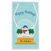 CHRISTMAS SNOW GLOBE KLEINE GESCHENKTÜTE (Rückseite)