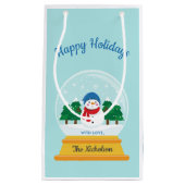 CHRISTMAS SNOW GLOBE KLEINE GESCHENKTÜTE (Vorderseite)