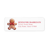 Christmas Snow Globe Return Address Labels (Vorne)