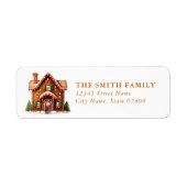 Christmas Snow Globe Return Address Labels (Vorne)