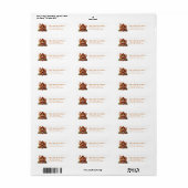 Christmas Snow Globe Return Address Labels (Vorne)